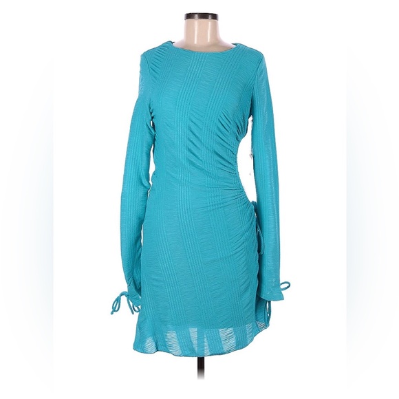 Teal Blue Superdown Cocktail Dress Medium NWT - Picture 1 of 5